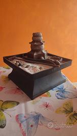 Giardino zen con fontanella