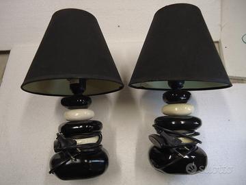 Coppia Lampade Comodino Galet Conforama Ceramica