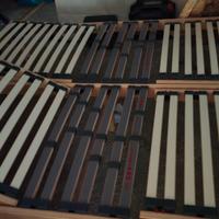 rete matrimoniale con materasso a farfalla