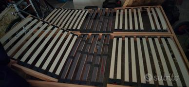 rete matrimoniale con materasso a farfalla