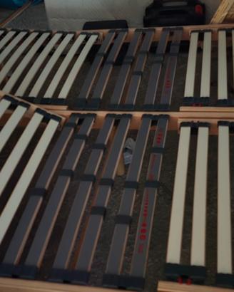 rete matrimoniale con materasso a farfalla