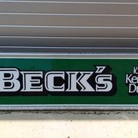 insegna luminosa Beck's