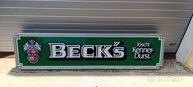 insegna luminosa Beck's