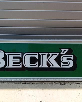 insegna luminosa Beck's