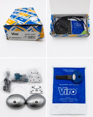 Coppia chiusure Viro Van Lock stessa chiave NUOVI