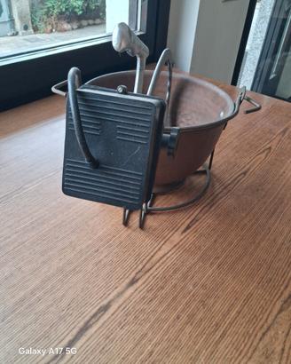 paiolo elettrico in rame