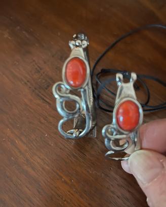 Ciondolo e bracciale coordinati artigianali