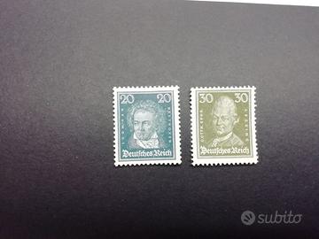 Germania Reich "uomini illustri" 1926/27 MNH**