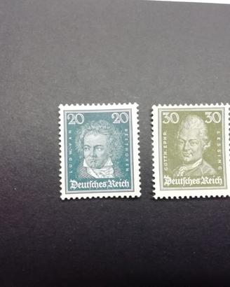 Germania Reich "uomini illustri" 1926/27 MNH**