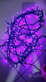 Luci led viola rosa per addobbo albero natale