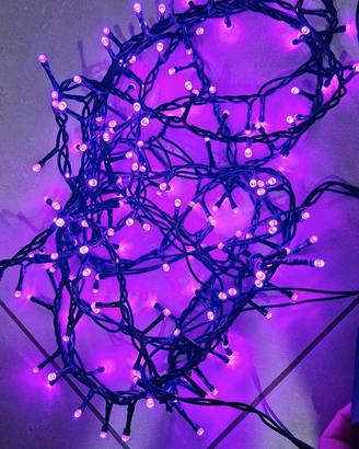 Luci led viola rosa per addobbo albero natale