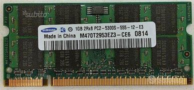 Ram samsung so-dimm 1 gb ddr2 pc-5300