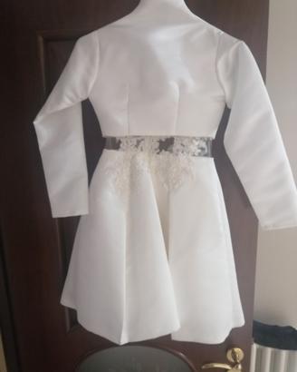 Vestitino prima comunione sartoriale per bambina