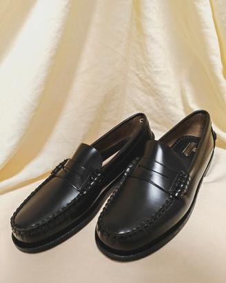 sebago Mocassini donna classic dan pelle nera EU39