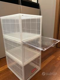 Scarpiera trasparente