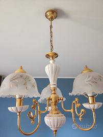 lampadario a tre luci