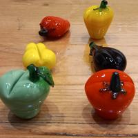 6 segna posto in vetro di murano