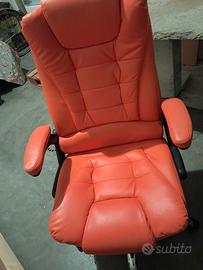 Sedia da ufficio Thor Leroy Merlin arancione