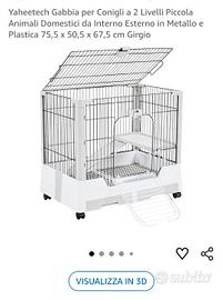 gabbia per conigli e criceti 
