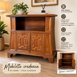 Mobiletto credenza in legno – stile classico