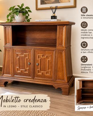 Mobiletto credenza in legno – stile classico