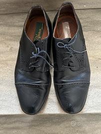 Scarpe da uomo, in pelle nera,n.41, made in Italy