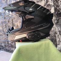 Casco ADF-9000 Air Desert Nero Opaco Argento