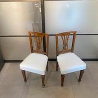 2x sedie stile neoclassico, solo ritiro a Milano