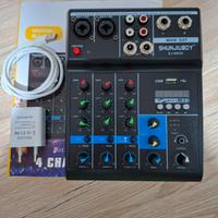 mixer 4 canali Bluetooth 