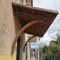 pensilina tettoia di legno giardino copertura