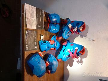 Pattini tipo roller Oxelo 26-28 e protezioni