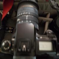 Canon EOS5,borsa,documenti,obiettivi,filtri,flash
