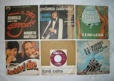 Lotto SIGLE (n. 6 45 giri originali) sigle TV ecc.