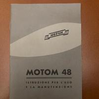Libretto manutenzione motom 48