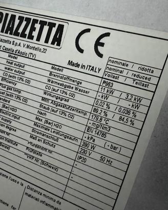 stufa a pellet piazzetta