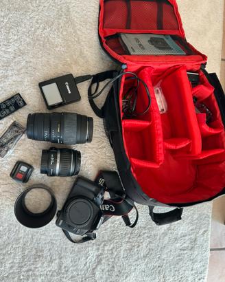 Canon eos 500d piu accessori e tele obbiettivo