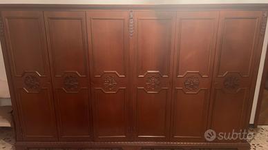 Armadio 6 ante in legno massello – 310x188x60