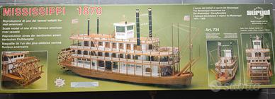 Battello a vapore Mississippi 1870