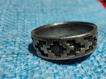 Anello uomo argento vintage