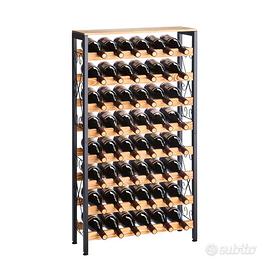 SET X 2 Porta Bottiglie da 48 Bottiglie 8 Ripiani