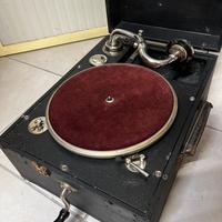 Grammofono vintage funzionante + dischi