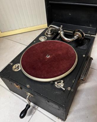 Grammofono vintage funzionante + dischi