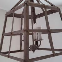 Lampadario shabby, industrial