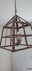 Lampadario shabby, industrial