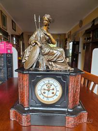 orologio da tavolo marmo e bronzo XIX secolo