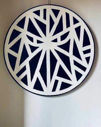 Dipinto SOLOMOSTRY “Black Knight” scudo tondo