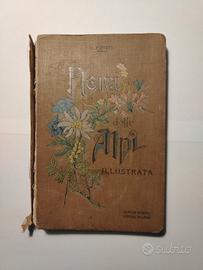 Antico libro La flora delle Alpi 1902