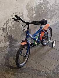 Bicicletta bambino 14" con rotelle removibili