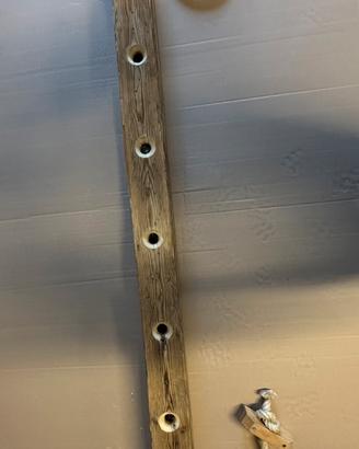 Lampade soffitto travetti rustico legno led