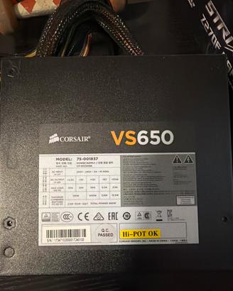 ALIMENTATORE PC CORSAIR VS650